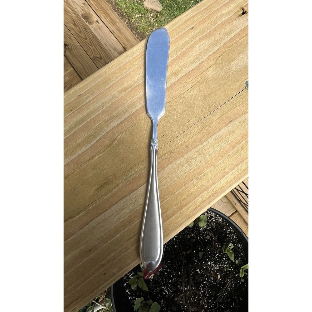 International Stainless Master Butter Knife. "Paddle Blade" 7 1/8"